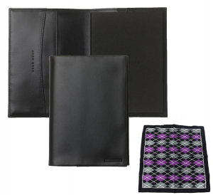 Black Leather Gift Set Mapa Agenda Hugo Boss si Batista costum matase naturala [0]