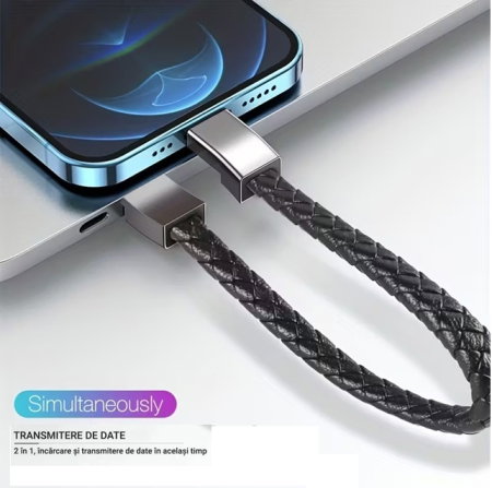 Brățară din piele cu USB 2 în 1 (Încărcare + Transfer de date iPhone și Telefoane Mobile) [0]