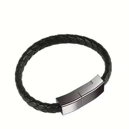 Brățară din piele cu USB 2 în 1 (Încărcare + Transfer de date iPhone și Telefoane Mobile) [3]