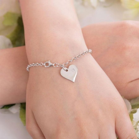 Bratara Personalizabila Argint 925 Pretty Heart,  by Borealy [2]