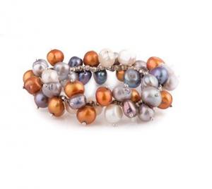 Colier si Bratara Perle Naturale Borealy Colorful [2]