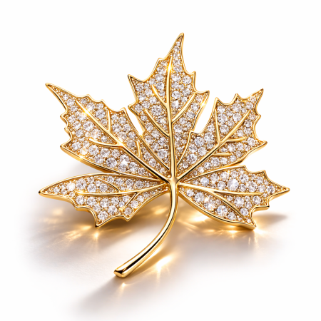 Brosa Marple Leaf & Esarfa Matase [1]