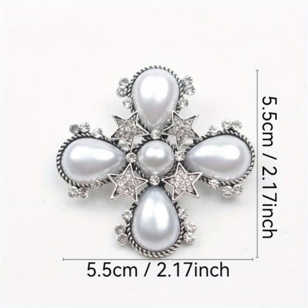 Brosa Vintage Cross Moon [2]