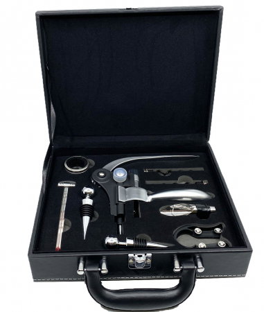 Cadou Accesorii Vin Premium Black 9 piese Kitchen [2]