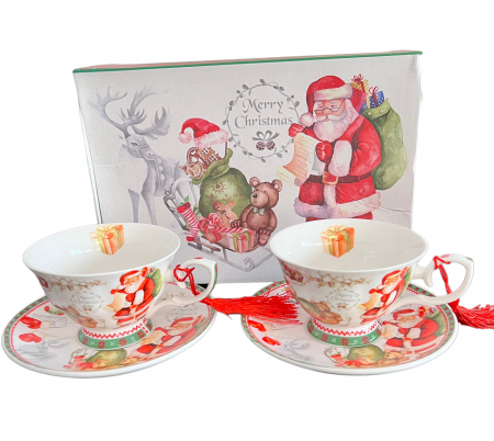 Cadou Set 2 Cani Merry Christmas cu farfurioare [0]