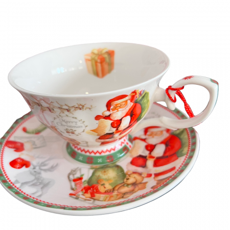 Cadou Set 2 Cani Merry Christmas cu farfurioare [1]