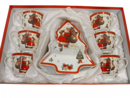 Cadou Crăciun Set 6 Căni Santa Merry Christmas [1]
