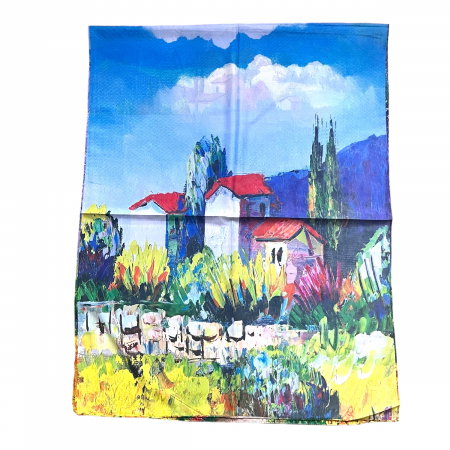 Esarfa Matase  Peisaje doua fete - 70 x 180 cm [2]