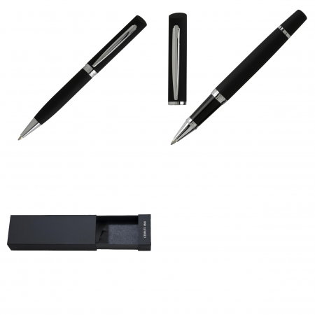 Set Soft Black Ballpoint pen & Rollerball pen Cerruti 1881 [2]