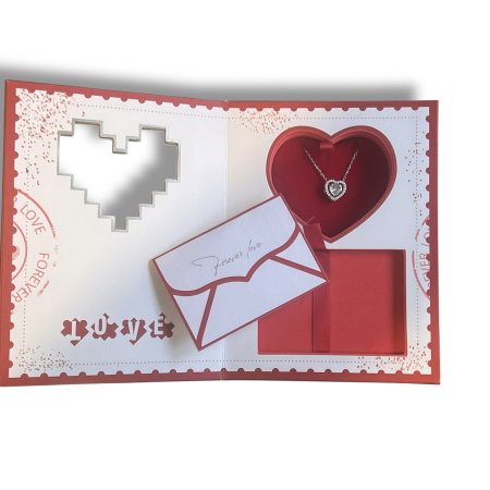 Colier în Formă de Inimă cu Cutie Cadou – Cadou Valentine’s Day pentru Femei [6]
