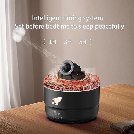 Umidificator cu Design Rachetă – Efect Inele de Fum [1]