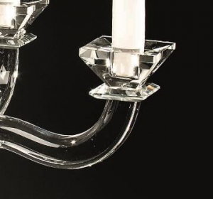 CANDELABRO 3 FIAMME GIGANTE Sfeșnic din cristal by Chinelli, made in Italy [3]