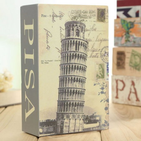 Cadouri Sfanta Maria - Seif in forma de Carte - Orase Europene - Big size: 24 x 15,5 x 5,5 cm