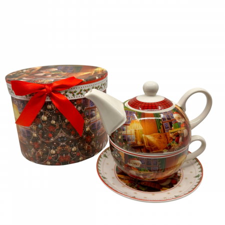 Cadou Craciun Ceainic cu ceașcă Craciun Santa Tea [2]