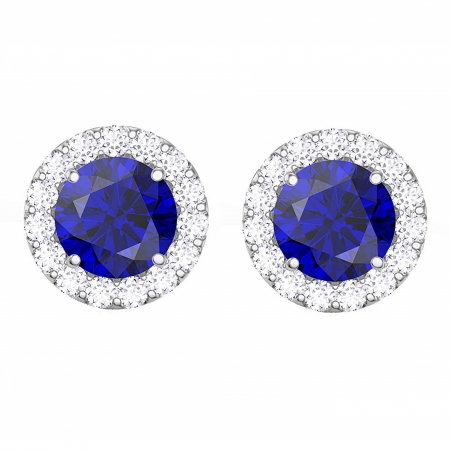 Cercei Borealy Argint 925 Blue Safir One Ocean 5 carate [0]