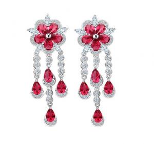 Cercei Borealy Ruby Flower Chandelier [0]