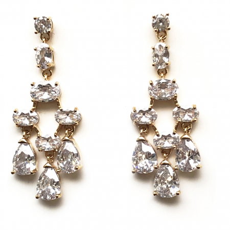 Cercei Chandelier Crystal Gold [1]