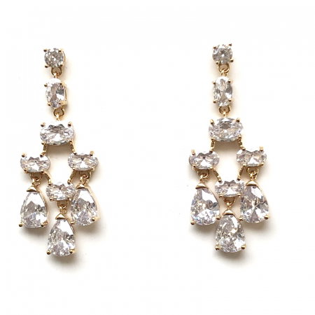 Cercei Chandelier Crystal Gold [0]
