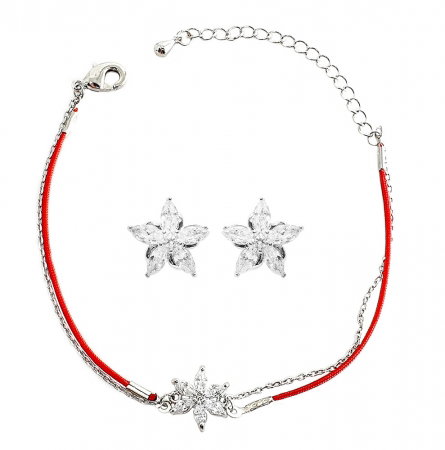 Set Bratara si Cercei Lucky Flowers [0]