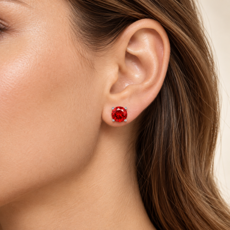 Cercei Red Studs Crystal [1]