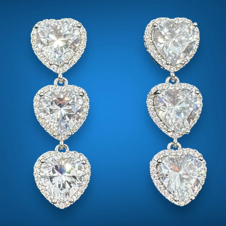 Cercei Sapphire Hearts [3]