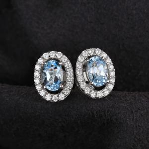 Cercei Blue Ciel Natural Blue Topaz [3]