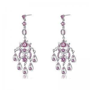 Cercei Borealy Diamonds Chandelier Clara Pink [0]