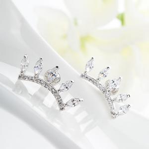 Cercei Crystal White Gold Plated [1]