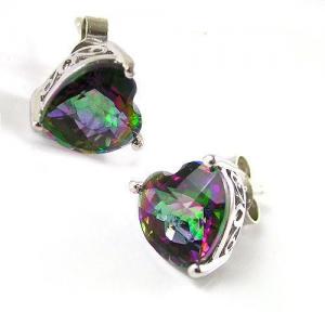 Cercei si Colier Love Mistic Topaz 14 carate Argint 925 [1]