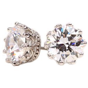 Cercei Borealy Argint 925 Simulated Diamonds One Coroana [3]