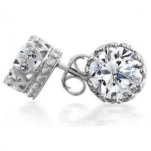 Cercei Borealy Argint 925 Simulated Diamonds One Coroana [0]