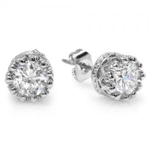 Cercei Borealy Argint 925 Simulated Diamonds One Coroana [2]