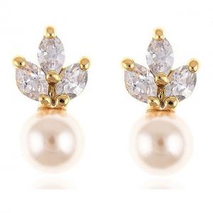 Cercei Borealy Perle Ivory Shell Gold [0]