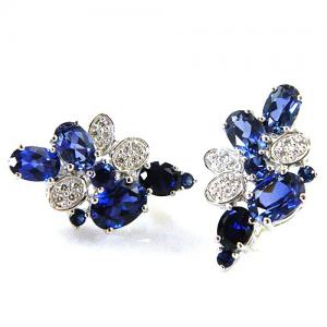 Cercei şi medalion Precious Safir by Borealy Argint 925 [3]