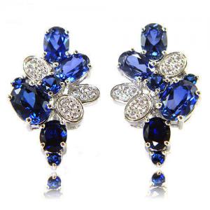 Cercei şi medalion Precious Safir by Borealy Argint 925 [1]
