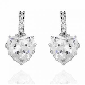 Cercei Borealy Sapphire Heart White [0]