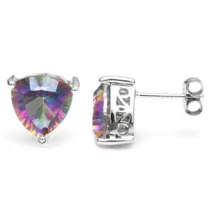 Cercei Triangle Rainbow Topaz 5 carate Argint 925 [1]