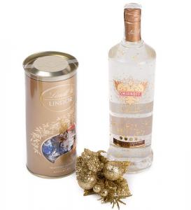 Smirnoff Vodka foite aur 23 kt Limited Collection + Decoratiune de Craciun din Ceramica [2]