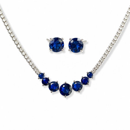Bijuterii - Colier Éternel Colier cu Cristale Strălucitoare & Cercei Studs Cadou