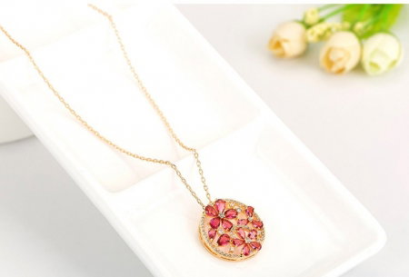 Colier Luxury Flowers Red Ruby [4]