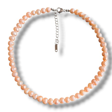 Colier Perle Naturale de Cultura Peach Gold - Cadou Elegant Femei [3]