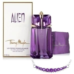 Colier Round Ametist African Natural Argint 925 & Thiery Mugler Alien [0]