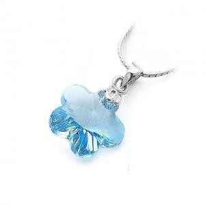 Colier 20 mm Flower Aquamarine [1]