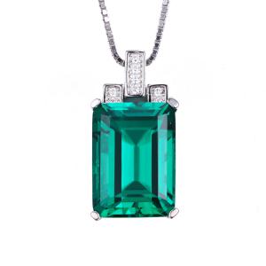 Colier Smarald 6 carate Argint Cocktail Charm [0]