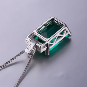 Colier Smarald 6 carate Argint Cocktail Charm [2]