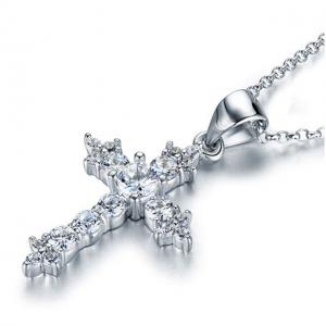 Colier Cross Diamonds Argint 925 [2]
