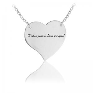 Colier Personalizat Borealy Argint 925 Graphic Heart [0]