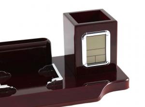 Office Business Desk with Clock & Globe [2]