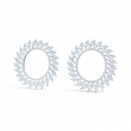 Bijuterii - Crystal Hoop Cercei Secrets D'Orient