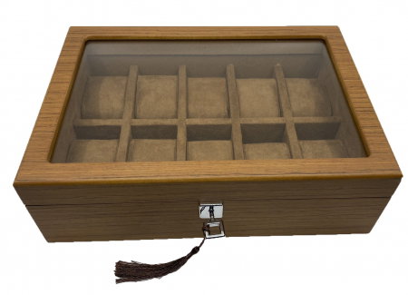 Cutie 10 ceasuri  Luxury Wood Brown [3]